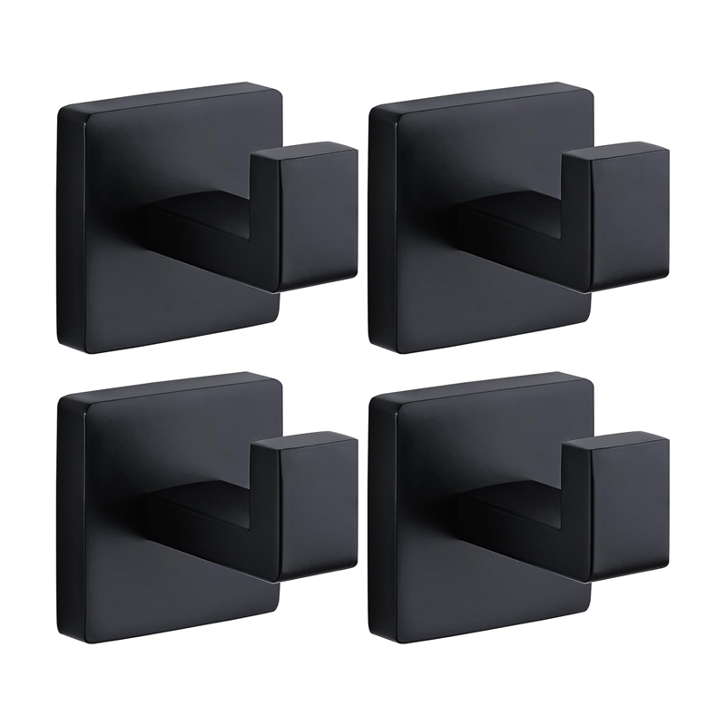 Robe Hook Adhesive - Gancho de Toalha Preto Fosco em