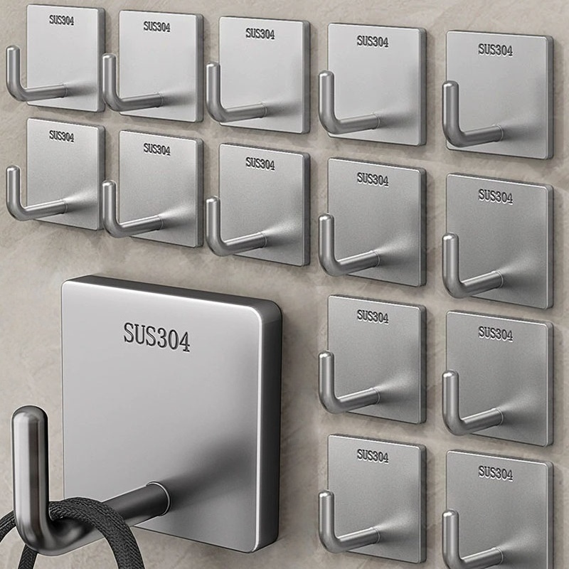 Robe Hook Adhesive - Gancho Adesivo de Aço Inoxidável Reforçado