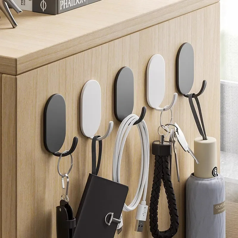 Robe Hook Adhesive - Ganchos de Parede Autoadesivos 1/10 Peças,