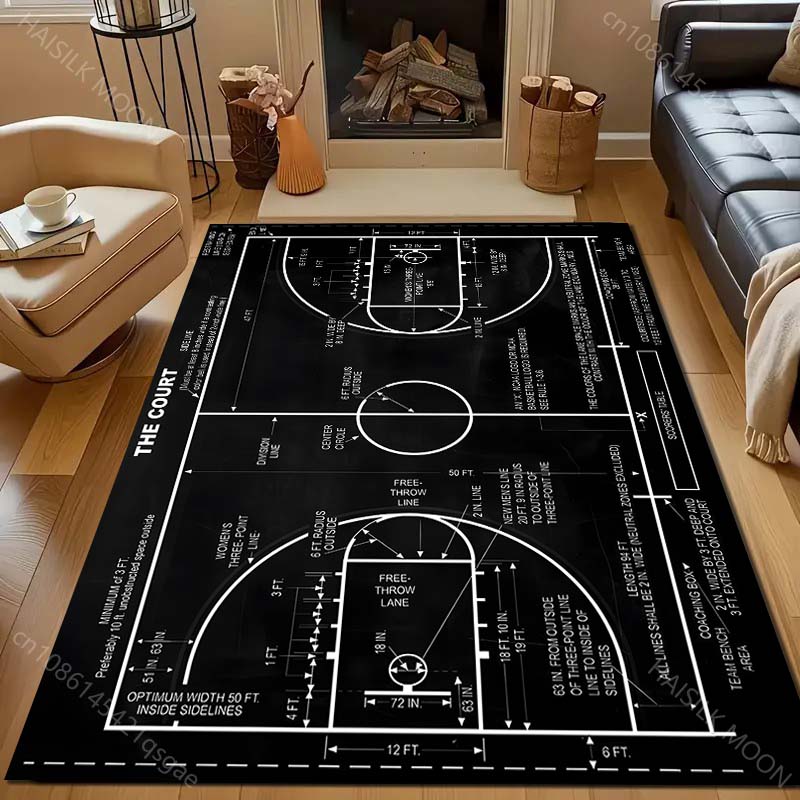 Home Bathroom Layout - Tapete antiderrapante para quadra de basquete,
