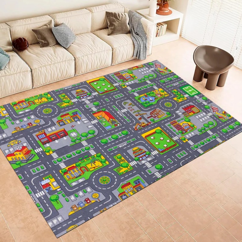 Home Bathroom Layout - Tapete Criativo com Mapa de Tráfego