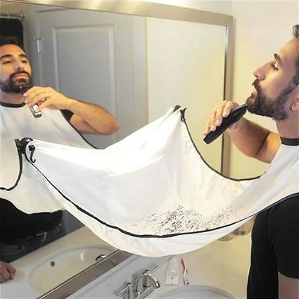 Shaving Mirror Suction - 1pc homens barba aventais de barbear