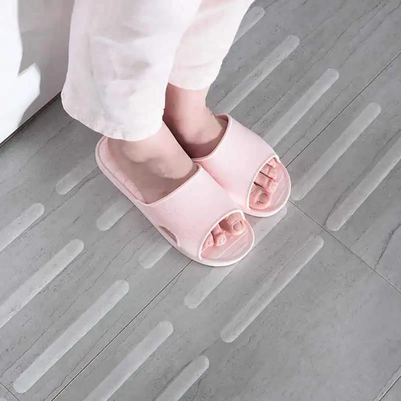 Home Bathroom Floor Tiles - Tiras antiderrapantes para chuveiro, autoadesivas, transparentes,