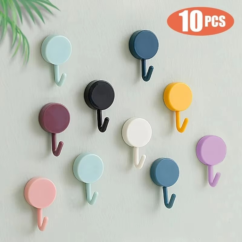 Robe Hook Adhesive - Ganchos Adesivos Fortes (5-15 Peças) Sem