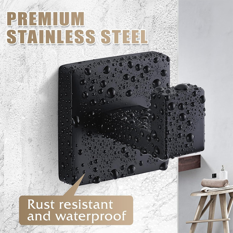 Gancho de Toalha Preto Fosco e - Robe Hook Adhesive avaliação e preço