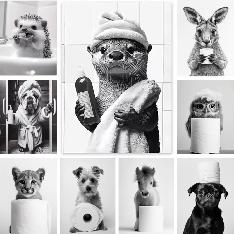 Animal banheiro papel higiênic - Home Bathroom Pictures avaliação e preço