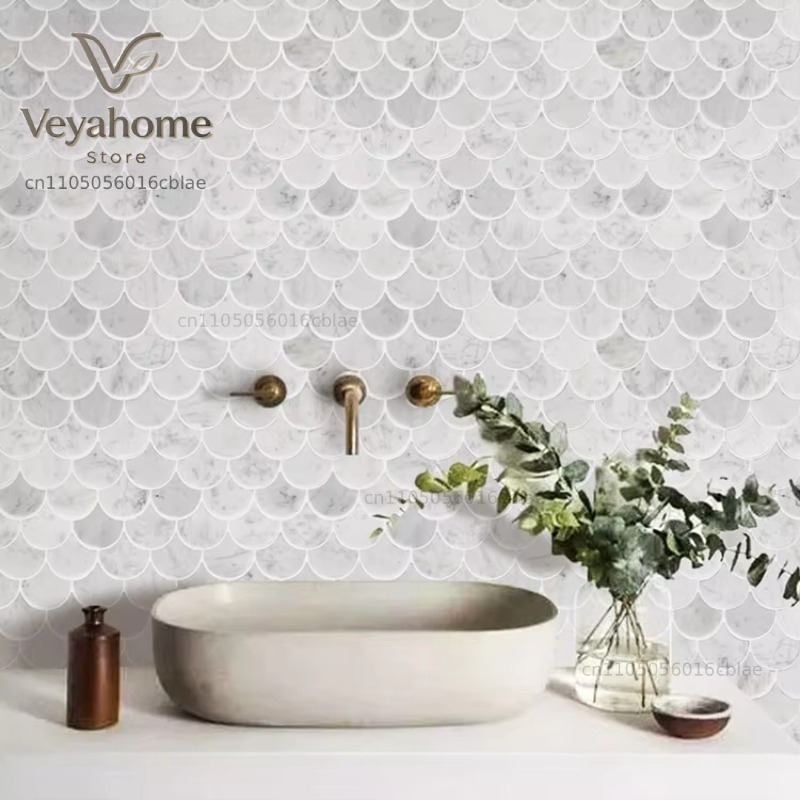 Mosaico de Mármore com Efeito  - Home Bathroom Floor Tiles avaliação e preço