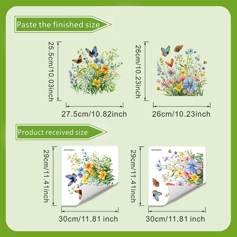 Adesivos de flores frescas e b - Home Bathroom Floor Tiles avaliação e preço