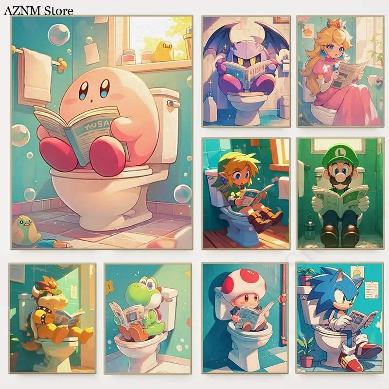 Engraçado banheiro dos desenho - Home Bathroom Pictures avaliação e preço