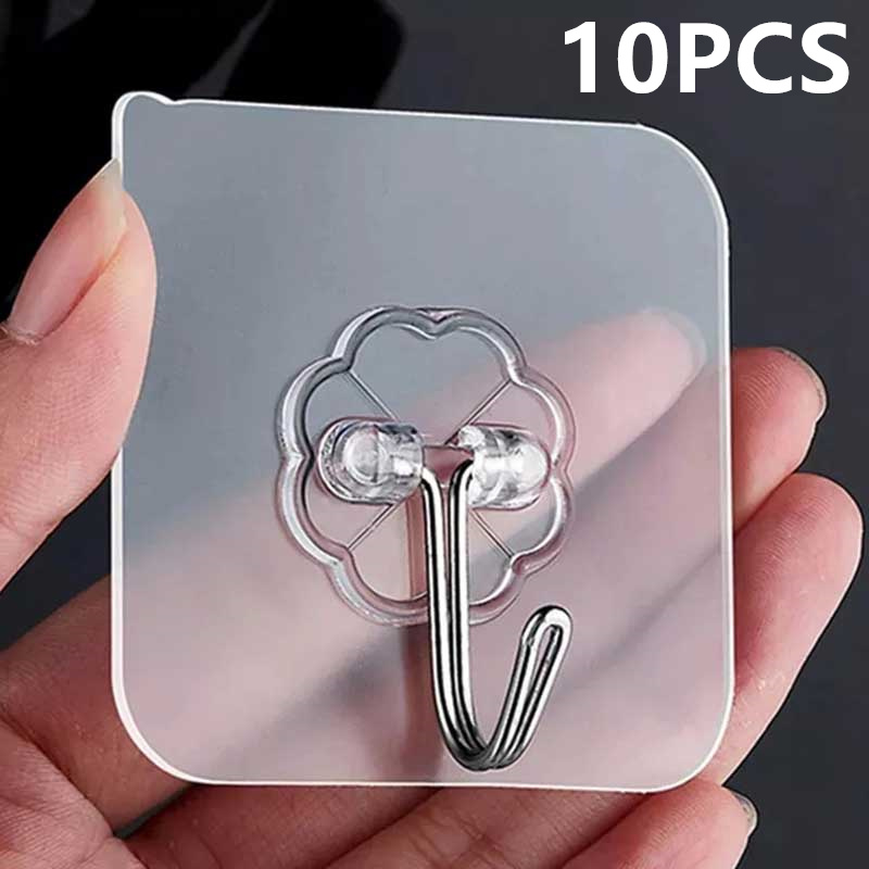 10 pçs transparente de aço ino - Robe Hook Adhesive avaliação e preço