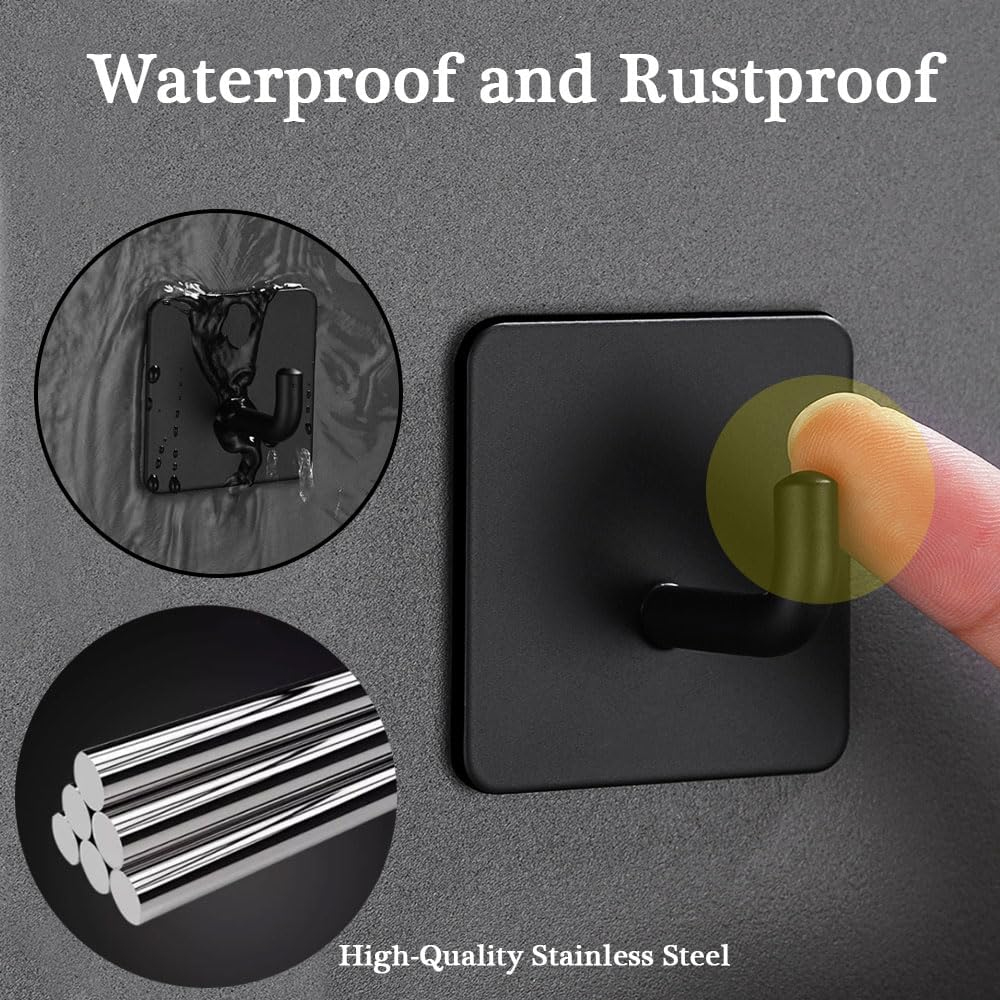 Ganchos Adesivos de Aço Inoxid - Robe Hook Adhesive avaliação e preço
