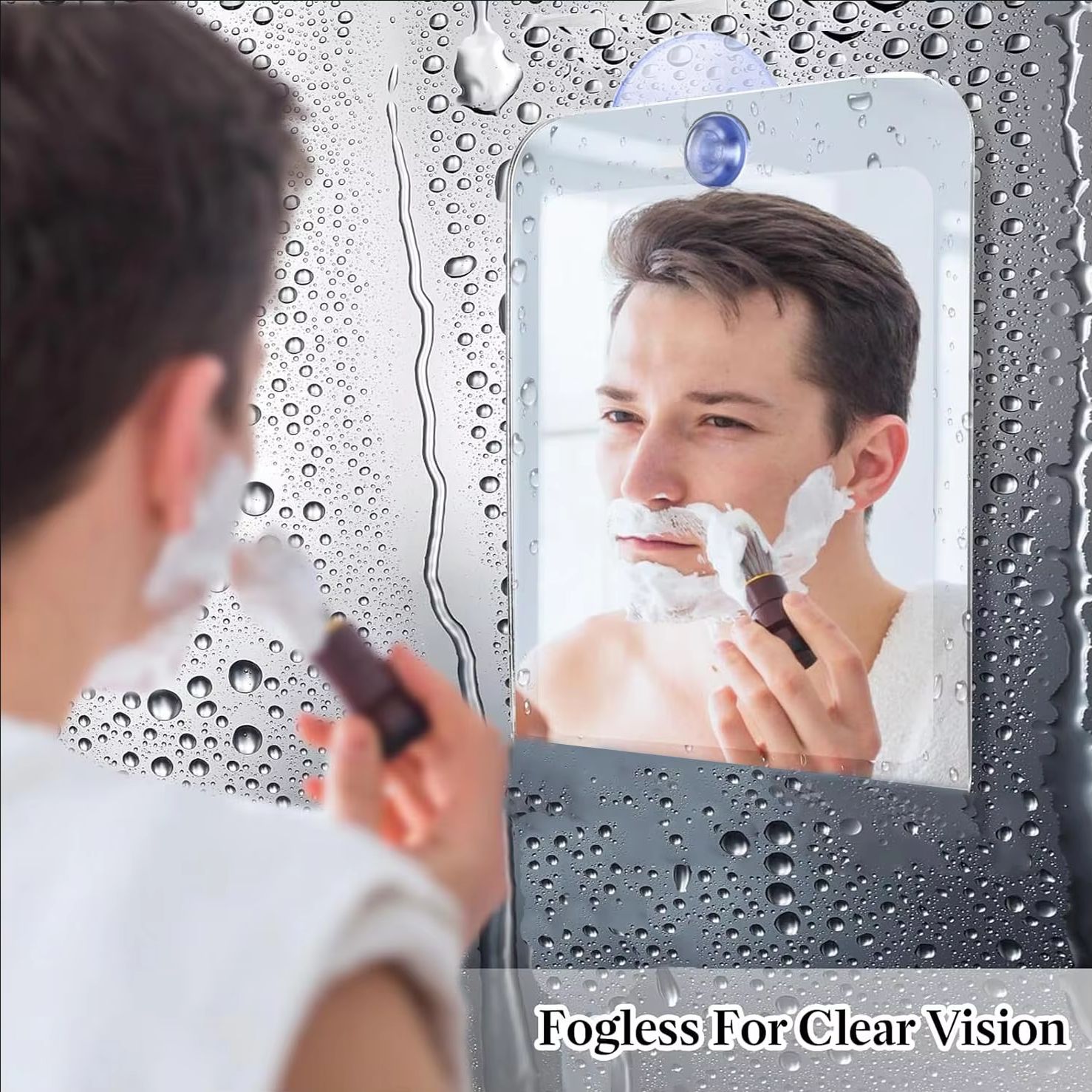Espelho acrílico com ventosa d - Shaving Mirror Suction avaliação e preço
