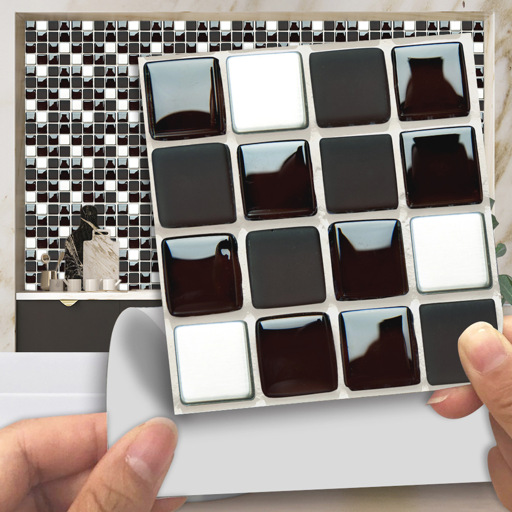 Adesivo de mosaico de mármore  - Home Bathroom Floor Tiles avaliação e preço