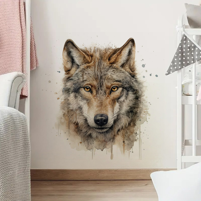 Adesivos de parede de lobo, ad - Home Bathroom Floor Tiles avaliação e preço