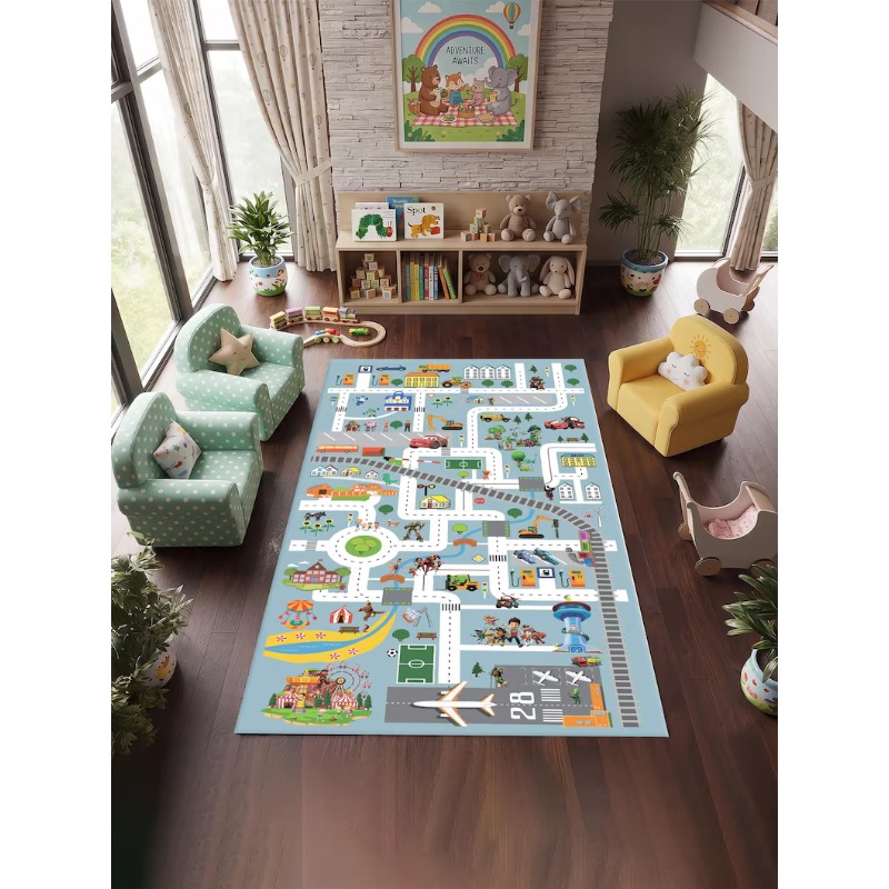 Tapete Criativo com Mapa de Tr - Home Bathroom Layout avaliação e preço