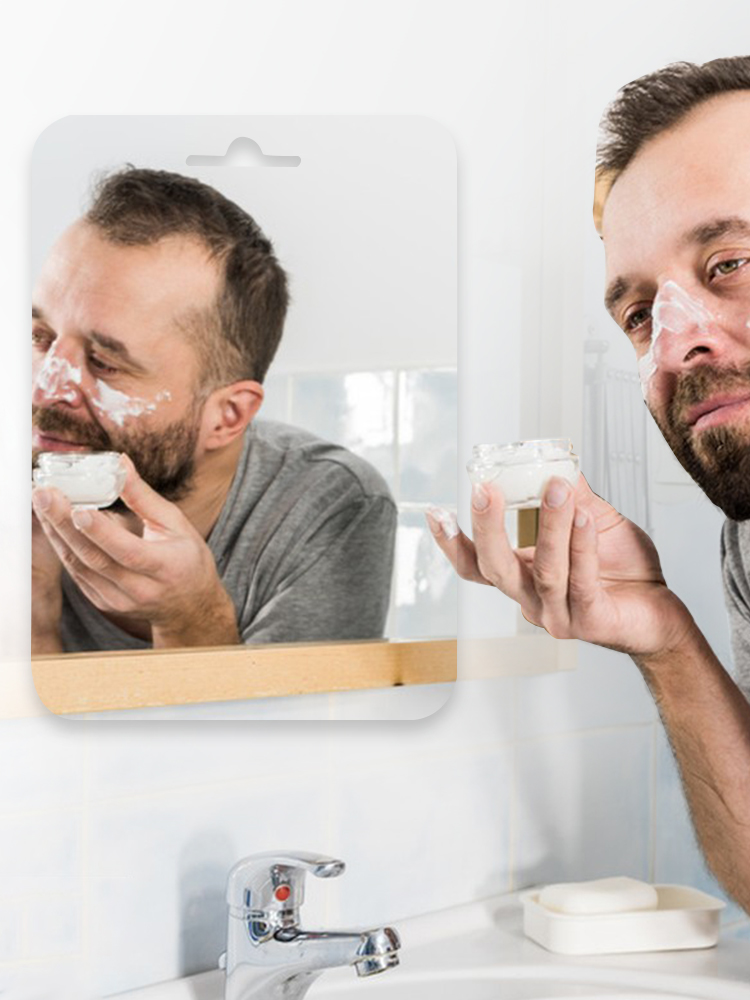 Espelho de Acrílico Antiembaça - Shaving Mirror Suction avaliação e preço