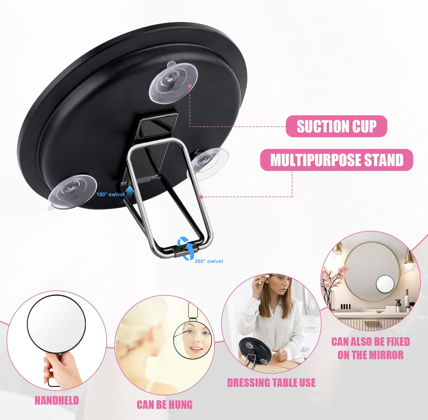 Espelho de Maquiagem Portátil  - Shaving Mirror Suction avaliação e preço
