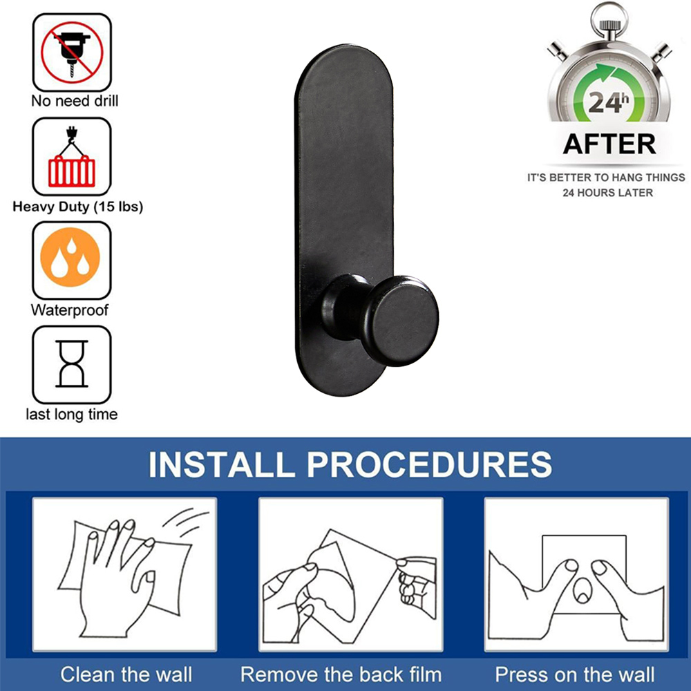 1-5 pçs forte adesivo gancho d - Robe Hook Adhesive avaliação e preço