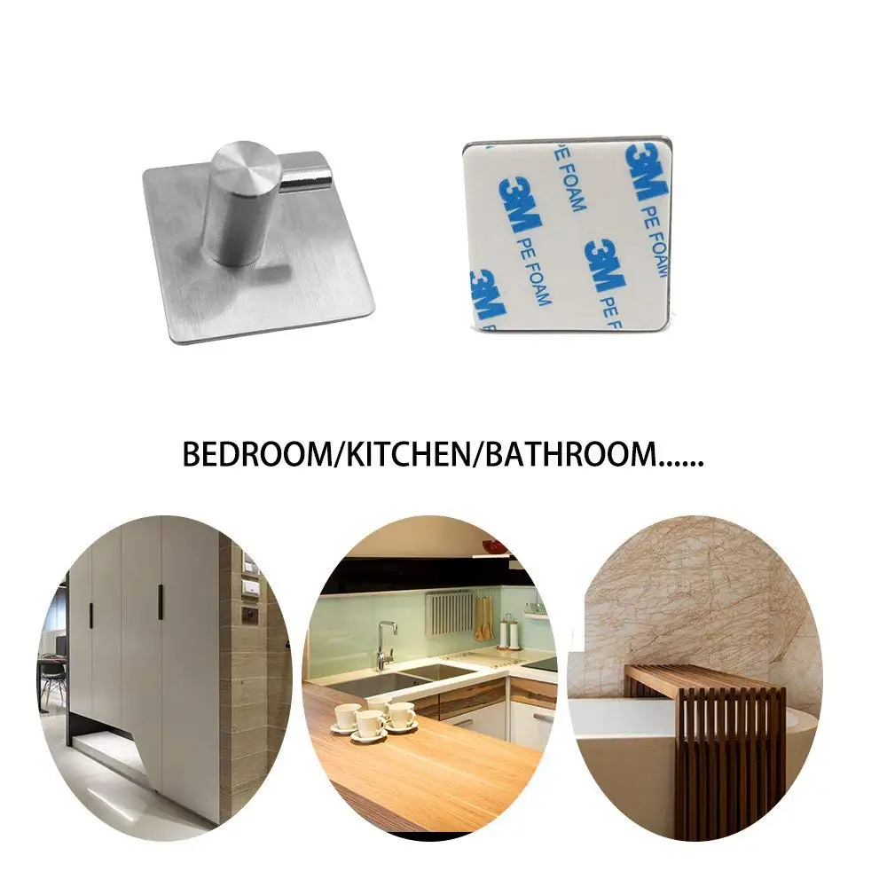 Ganchos Adesivos de Aço Inoxid - Robe Hook Adhesive avaliação e preço