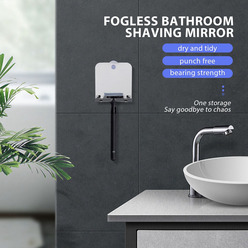 Unbreakable Fog Free Travel Mi - Shaving Mirror Suction avaliação e preço