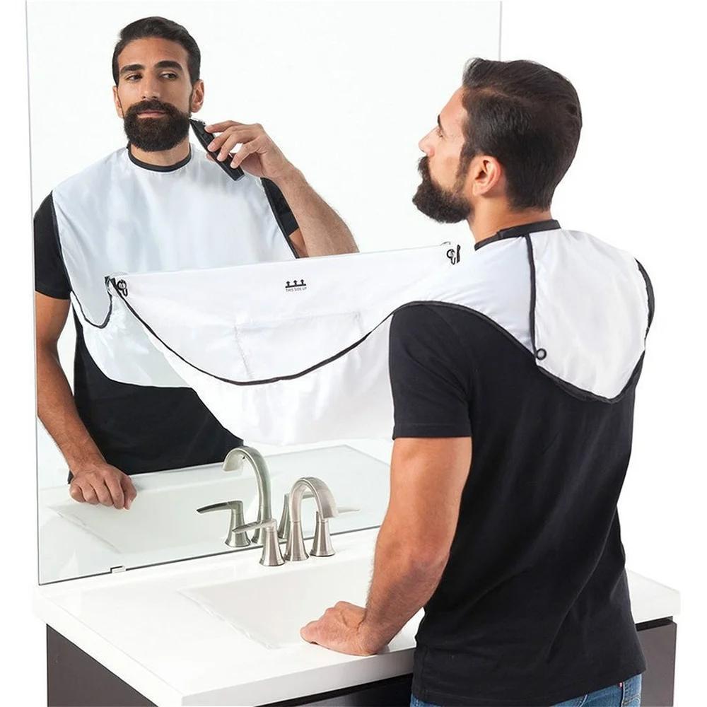 1pc homens barba aventais de b - Shaving Mirror Suction avaliação e preço