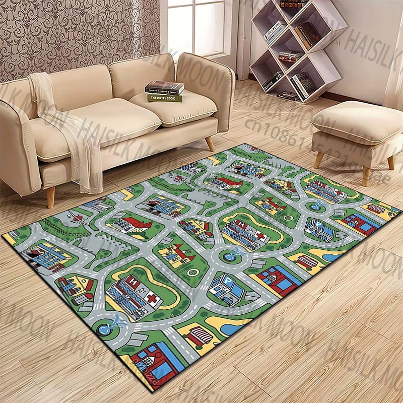 Tapetes com padrão de ruas e l - Home Bathroom Layout avaliação e preço
