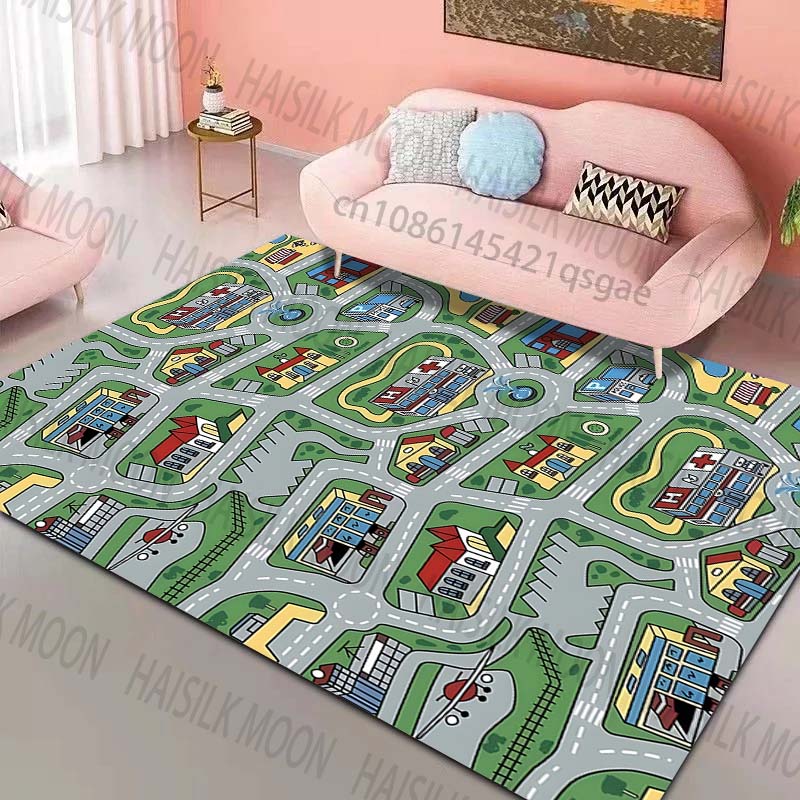 Tapetes com padrão de ruas e l - Home Bathroom Layout avaliação e preço